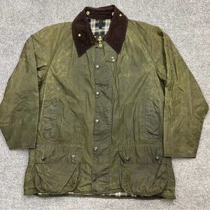 BARBOUR CLASSIC BEAUFORT WAX MEN'S JACKET GREEN SIZE 44 VINTAGE